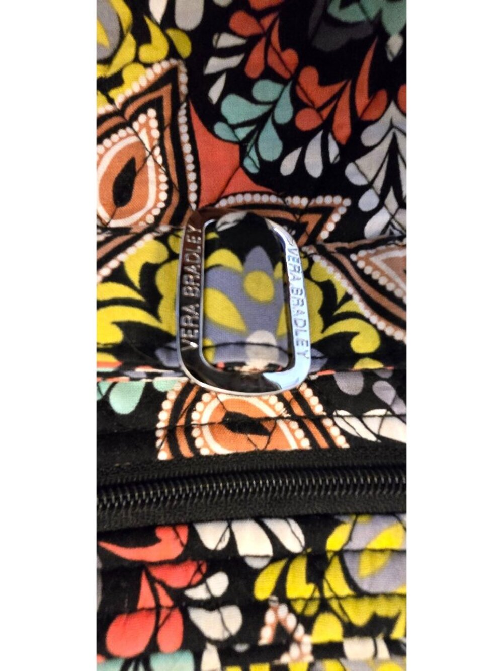 Vera Bradley SIERRA Floral Quilted Crossbody Bag  Adjustable Strap - Picture 9 of 15